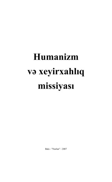 Humanizm və xeyirxahlıq missiyası - Azərbaycan Milli Kitabxanası