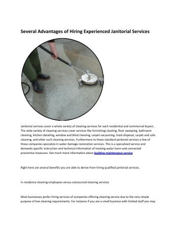 6 commercial janitorial service