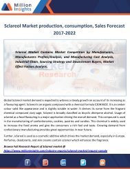 Sclareol Market production, consumption, Sales Forecast 2017-2022