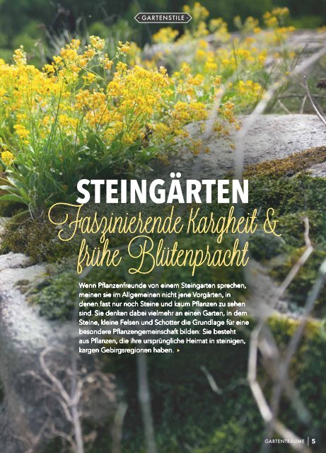 Das Magazin für Gartenträumer | 01/2018 | Freiburg
