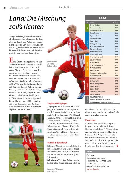 Fußball 2014/15