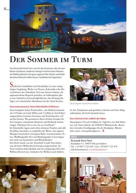 Südtirol Magazin Sommer 2014 - Die Welt