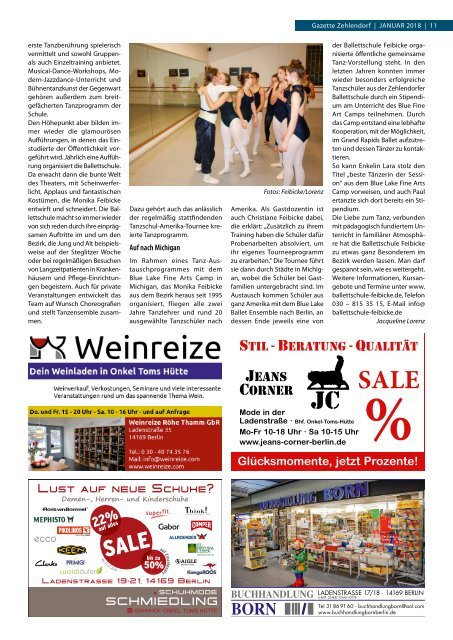 Gazette Zehlendorf Nr. 1/2018
