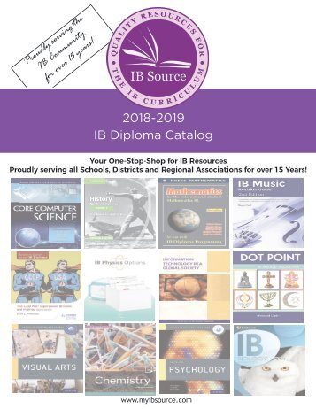 2018 IB Diploma Catalog