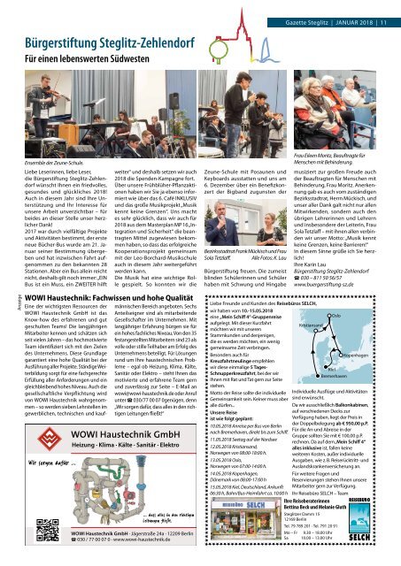 Gazette Steglitz Nr. 1/2018