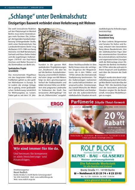 Gazette Wilmersdorf Nr. 1/2018