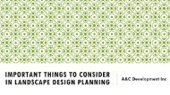 Important Things to Consider In Landscape Design Planning