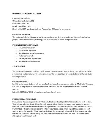 Spring 2018_INTERMEDIATE ALGEBRA MAT 1234