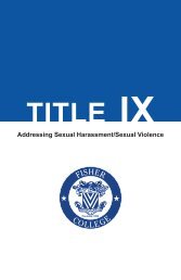 Fisher College Title IX Policy 2018