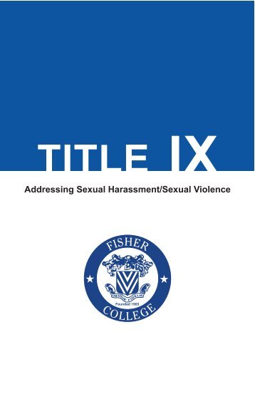 Fisher College Title IX Policy 2018