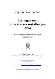 SzyllasLesezeichen Lesungen und Literaturveranstaltungen 2004