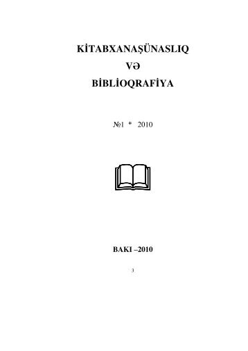 k tabxanaşünaslıq v b bl oqraf ya - Bakı Dövlət Universiteti