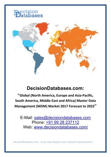 Research Report explores the Master Data Management (MDM) Market 2018-2022