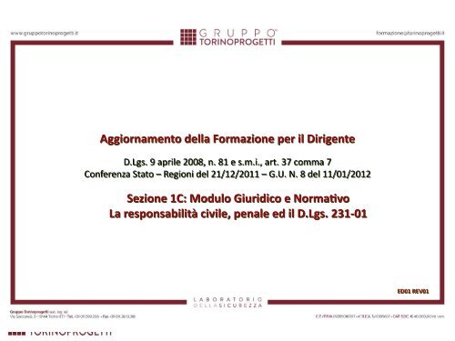 1C_La responsabilità civile, penale ed il D.Lgs. 231-01.ppt