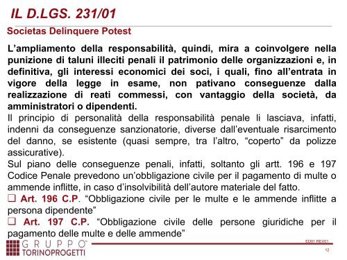 1C_La responsabilità civile, penale ed il D.Lgs. 231-01.ppt