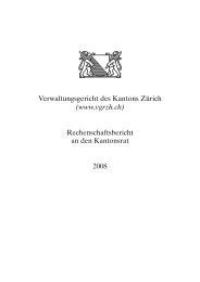 2008 - Verwaltungsgericht des Kantons Zürich