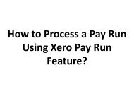 Easy Steps to Process a Pay Run Using Xero Pay Run Feature