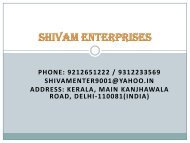 SHIVAM ENTERPRISES PDF