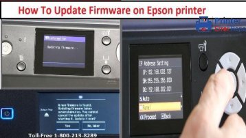 Update Firmware on Epson printer by dailing +1 877-208-6126