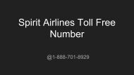 Spirit Airlines Toll Free Number