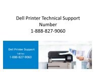 Dell Printer Technical Support Number