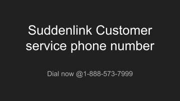 Suddenlink Customer service phone number