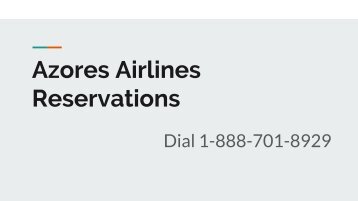 Azores Airlines Reservations