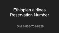 Ethiopian airlines Reservation Number(1)