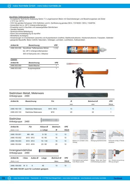 Übersicht Katalog