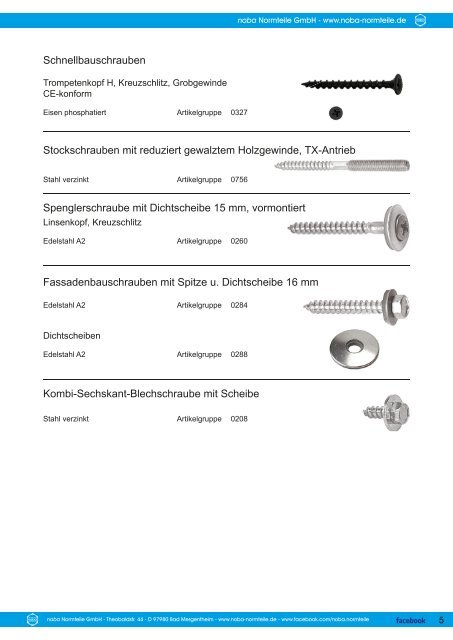 Übersicht Katalog