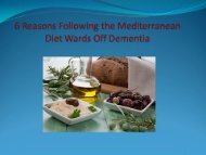 6 Reasons Following the Mediterranean Diet Wards Off Dementia