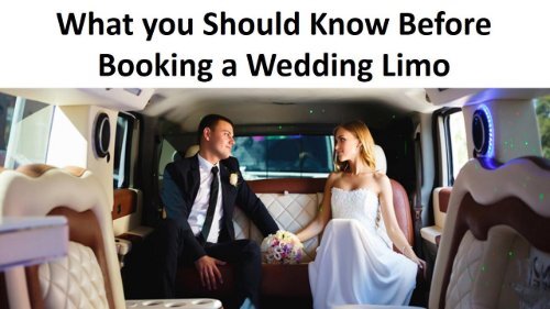 What you Should Know Before Booking a Wedding Limo