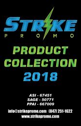 2018 STRIKE PROMO PRODUCT CATALOG