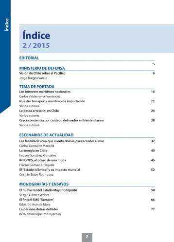 Índice Revista de Marina 945