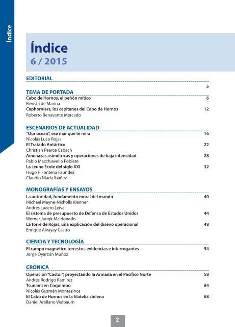 Índice Revista de Marina 949