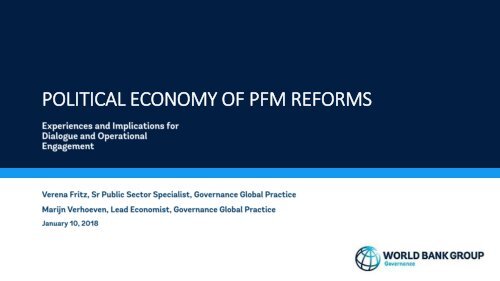 The World Bank's 'Political Economy of PFM Reforms' Book Launch Presentation