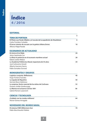 Índice Revista de Marina 953
