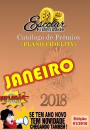 Catálogo Escolar Fidelidade (Plano Fidelity) - Janeiro 2018