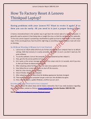 How To Factory Reset A Lenovo Thinkpad Laptop?