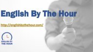 Executive Speech Coching - English By the Hour