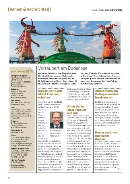 unternehmen Juli 2013