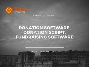 Donation software, Donation script, Fundraising software