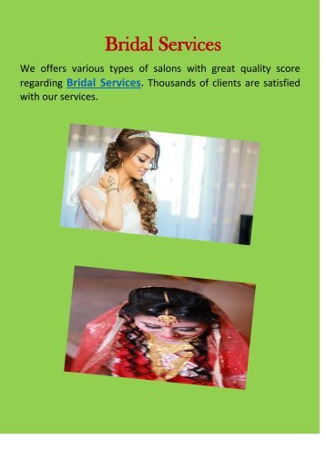 Bridal Services