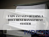 5 Advantages of Using a Document Management System