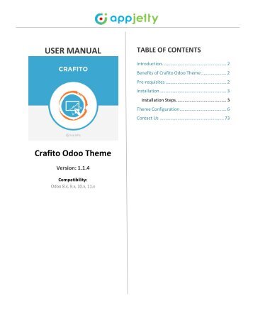 Odoo Crafito Theme