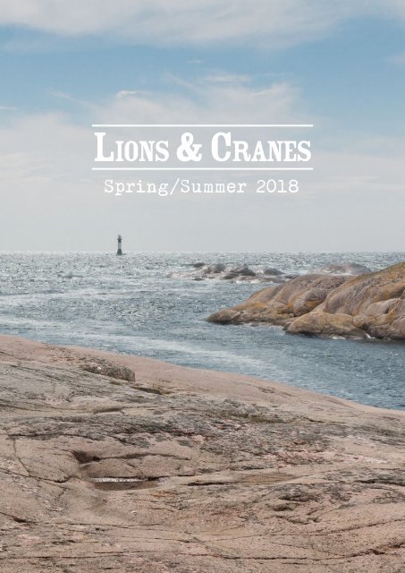 Lions and Cranes Spring / Summer 2018 Catalog