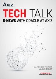 Tech Talk and News with Oracle at Axiz