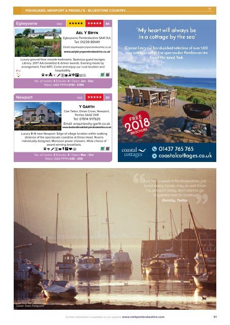 Visit Pembrokeshire 2018