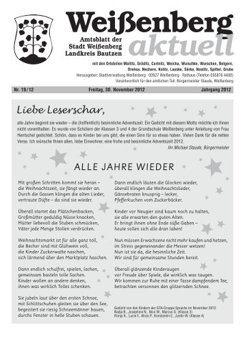 Amtsblatt 19/2012 - Stadt Weißenberg