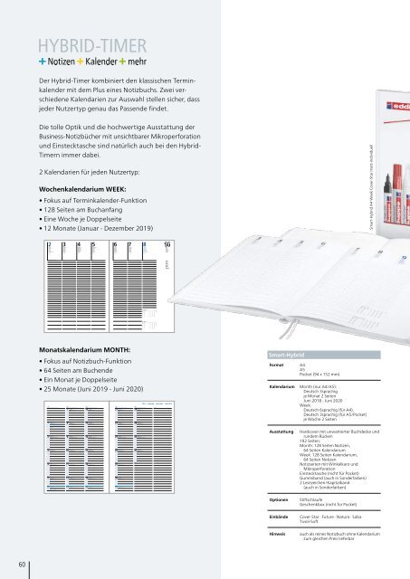 Kalender, Werbekalender 2019